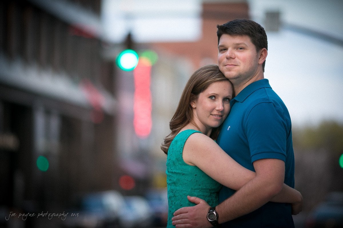 downtown raleigh engagement photography