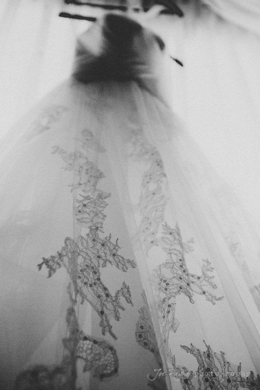 pronovias wedding dress detail