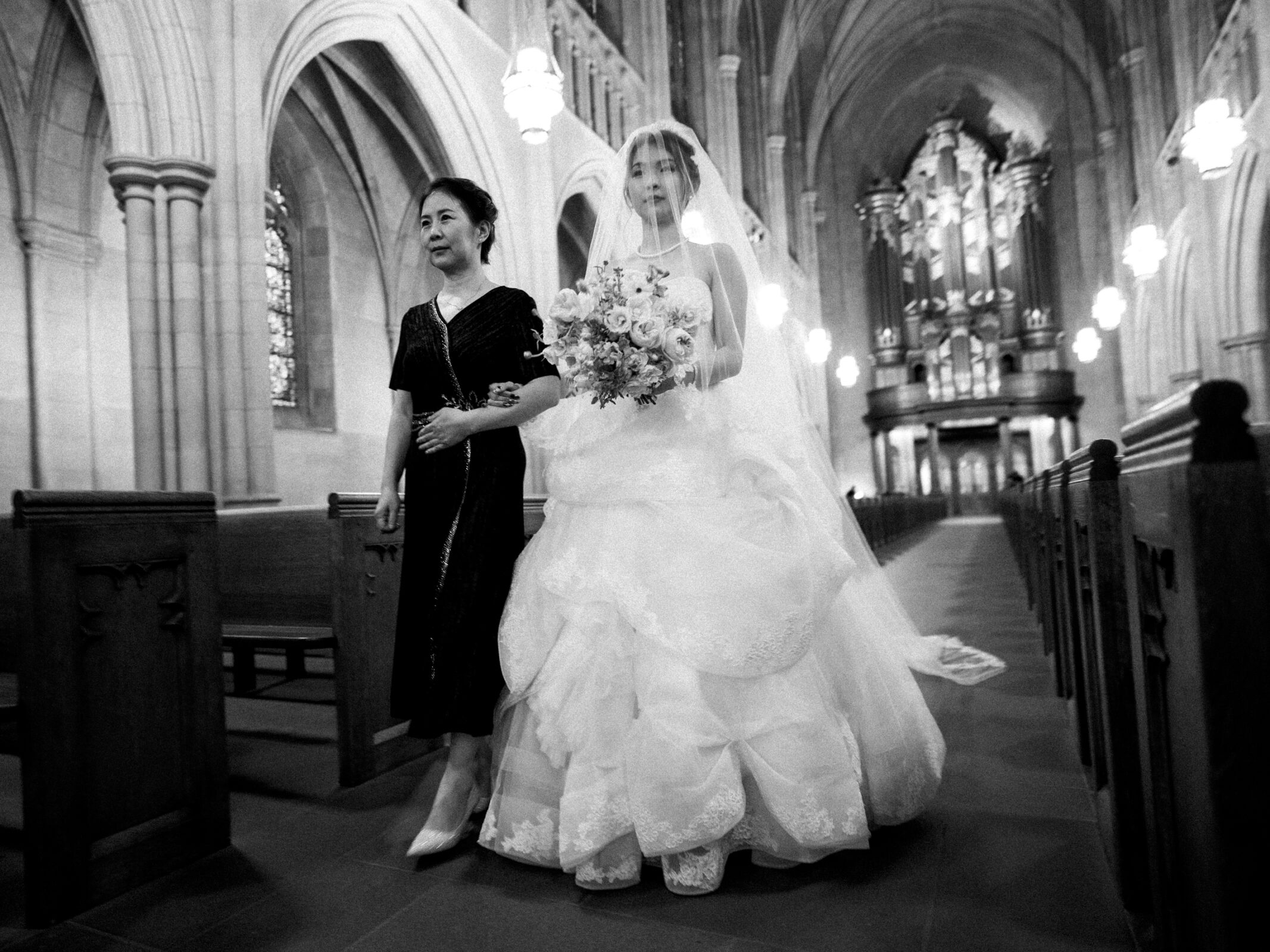 21c & Duke Chapel Wedding - Scarlett & Zack